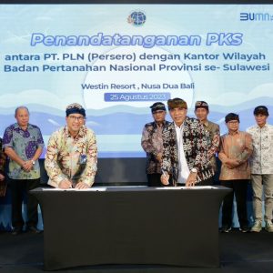 PLN Se-Sulawesi Teken Kerja Sama dengan ATR/BPN, Kebut 100 Persen Sertifikasi Aset Kelistrikan