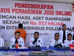 Raup Keuntungan 57,7 Miliar,Polda Riau Ringkus Bandar Judi Online