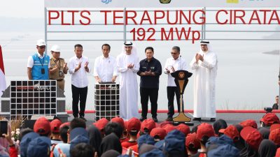 Presiden Jokowi Resmikan PLTS Terapung Cirata 192 MWp, Terbesar di Asia Tenggara
