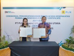 Dukung _Green Industry,_ PLN Salurkan 275 Ribu Unit REC ke PT Agincourt Resources di Medan