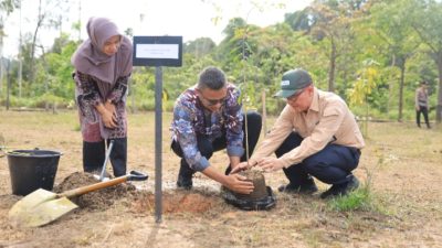 Wujud Nyata Peduli Lingkungan, GM PLN UID Riau & Kepri Lakukan Penananaman Pohon di Acara Pembukaan Jambore Karhutla 2025