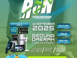 PLN Hadirkan Semangat Hidup Sehat Lewat Green Event PLN Mobile 5K Fun Run Tanjungpinang 2025