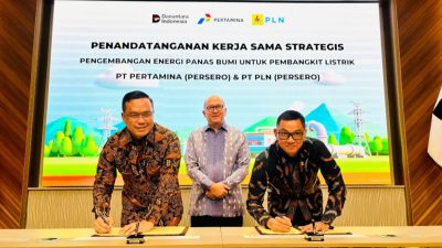 Diinisiasi Danantara, PLN – Pertamina Teken Kerja Sama Pengembangan Energi Panas Bumi Nasional